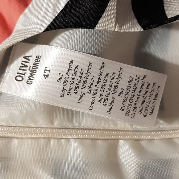 Gymboree girls size 4T Olivia line red party dress with striped top EUC - Picture 3 of 3